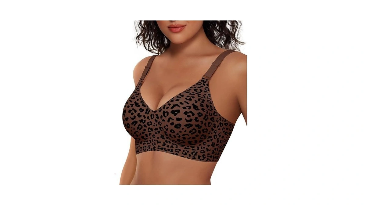 Vertvie Womens Wireless Jelly Bras No Underwire Push Up Seamless