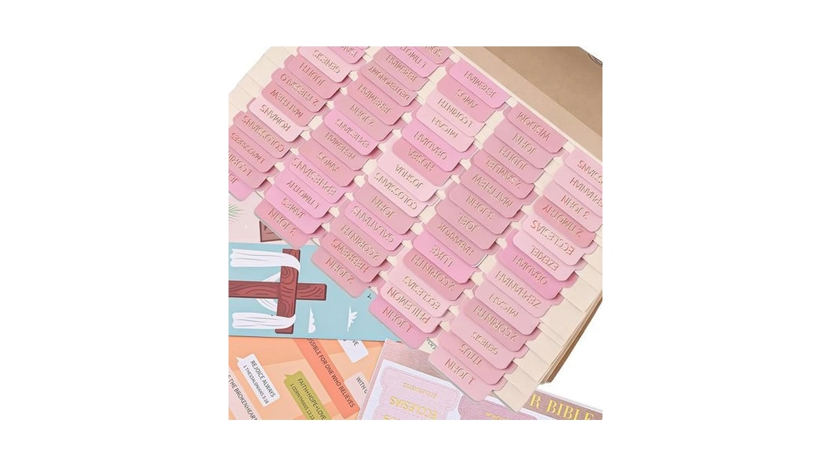 Pink Bible Tabs 73 Bible Book Tabs For Women 7