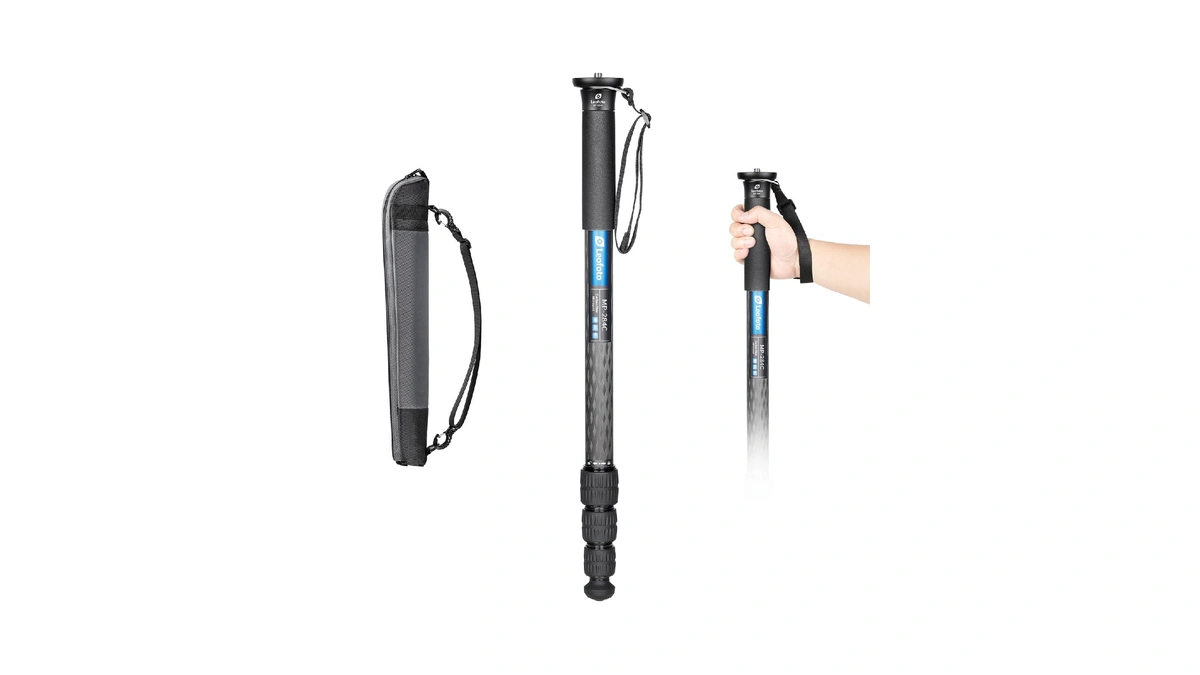 Leofoto Mp-284 Cf Monopod Carbon Fiber 65" Tall 4 Section