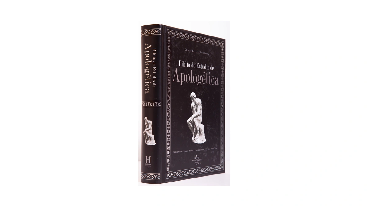 Biblia Rvr 1960 De Estudio De Apologética, Negro, Tapa Dura