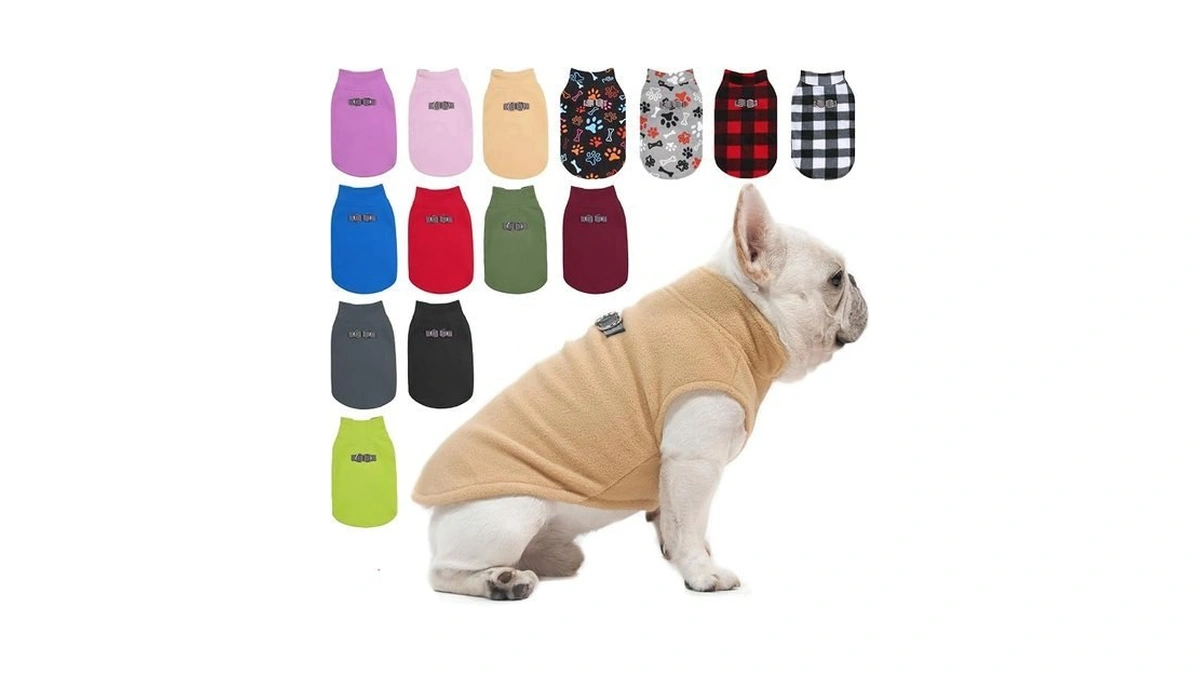 Beautyzoo Dog Fleece Vest Sweater Winter Jacket For Small And