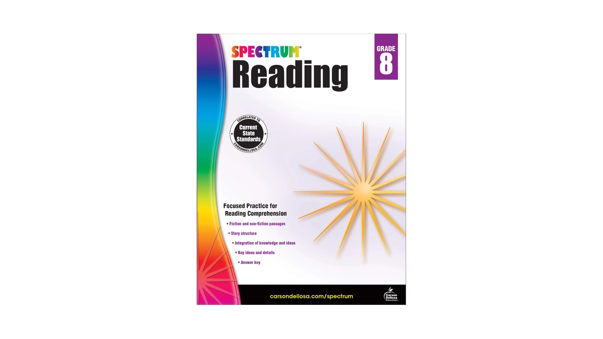 Spectrum Reading Comprehension Grade 8, Ages 13 To 14, 8th
