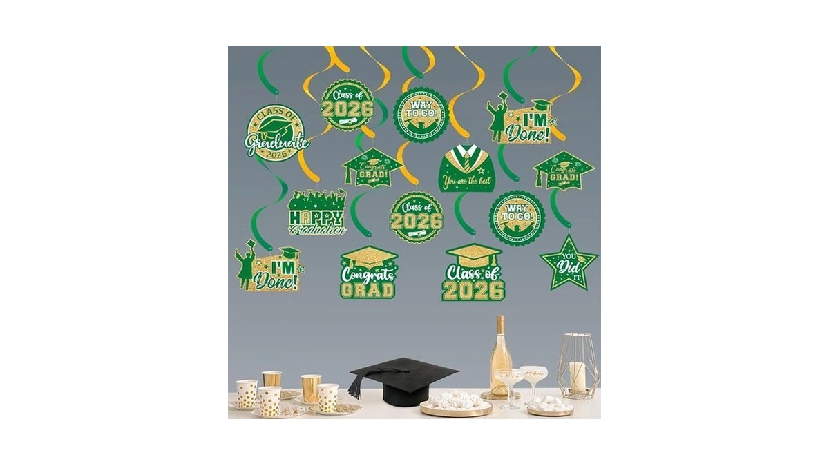 20 Pack Graduation Party Decorations 2026 - Congrats Grad Hanging