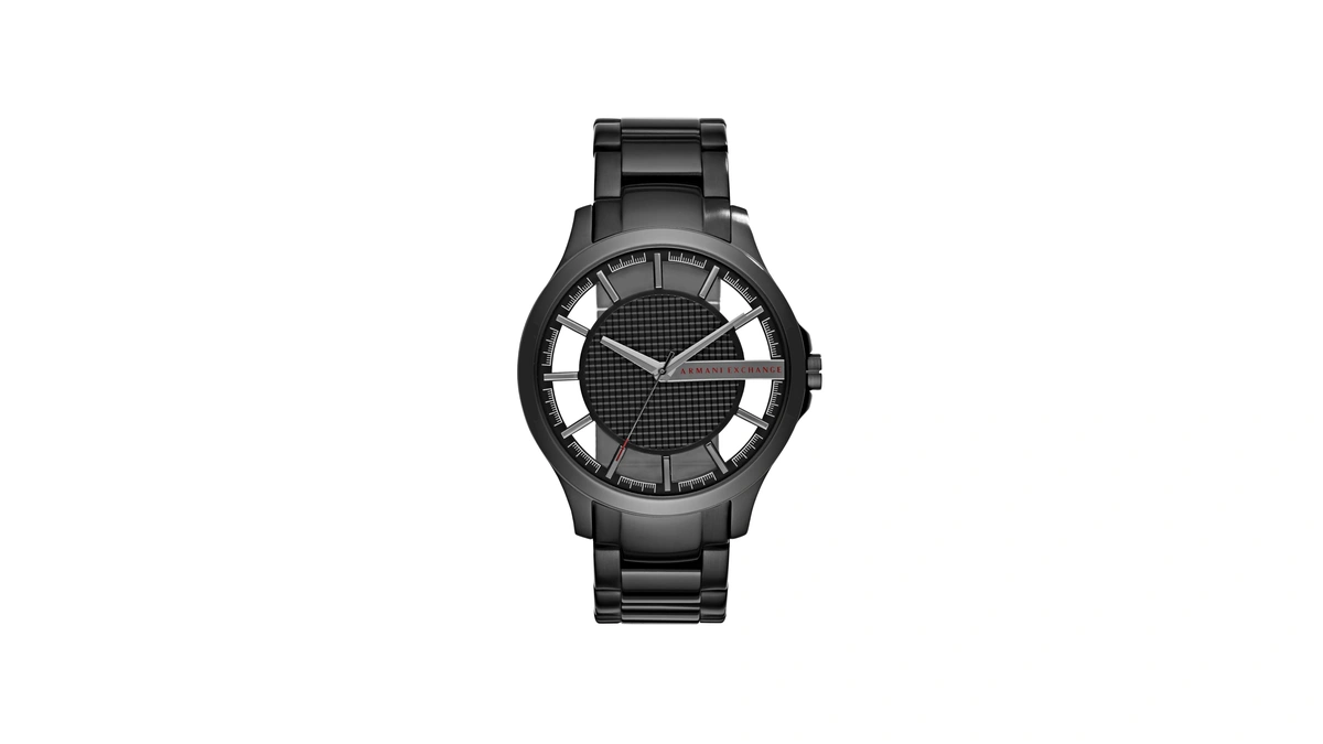 A|x Armani Exchange Men's Watch, Three-hand Black Stainless Steel Watch