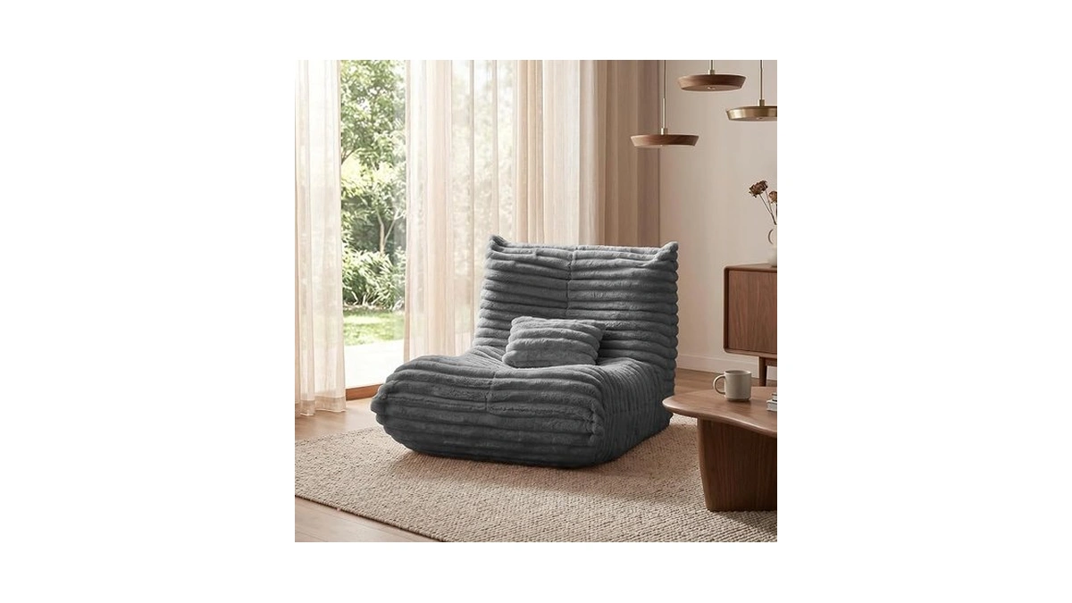 Bean Bag Chair For Adults, Giant Memory Foam Floor Sofa