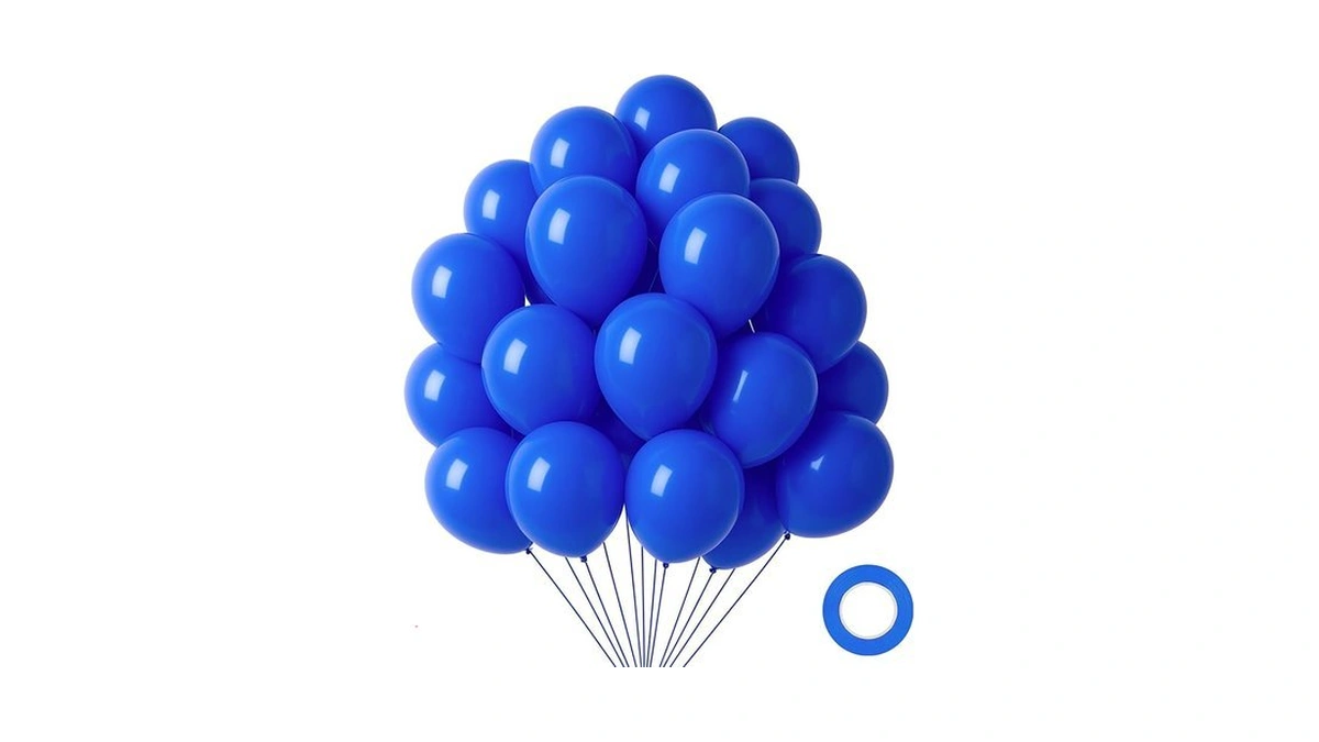 Lovestown 110 Pcs Royal Blue Balloons, 12 Inch Bright Royal