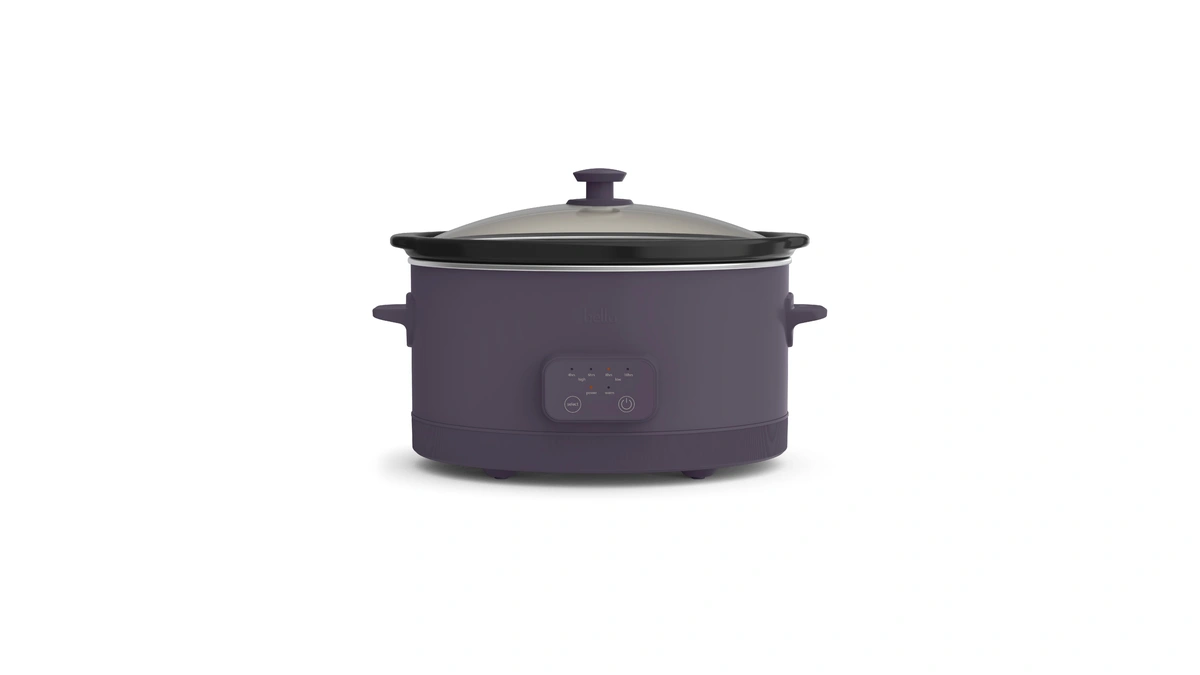Bella 6.0 Qt Programmable Slow Cooker, Ceramic Nonstick Coating, Adjustable