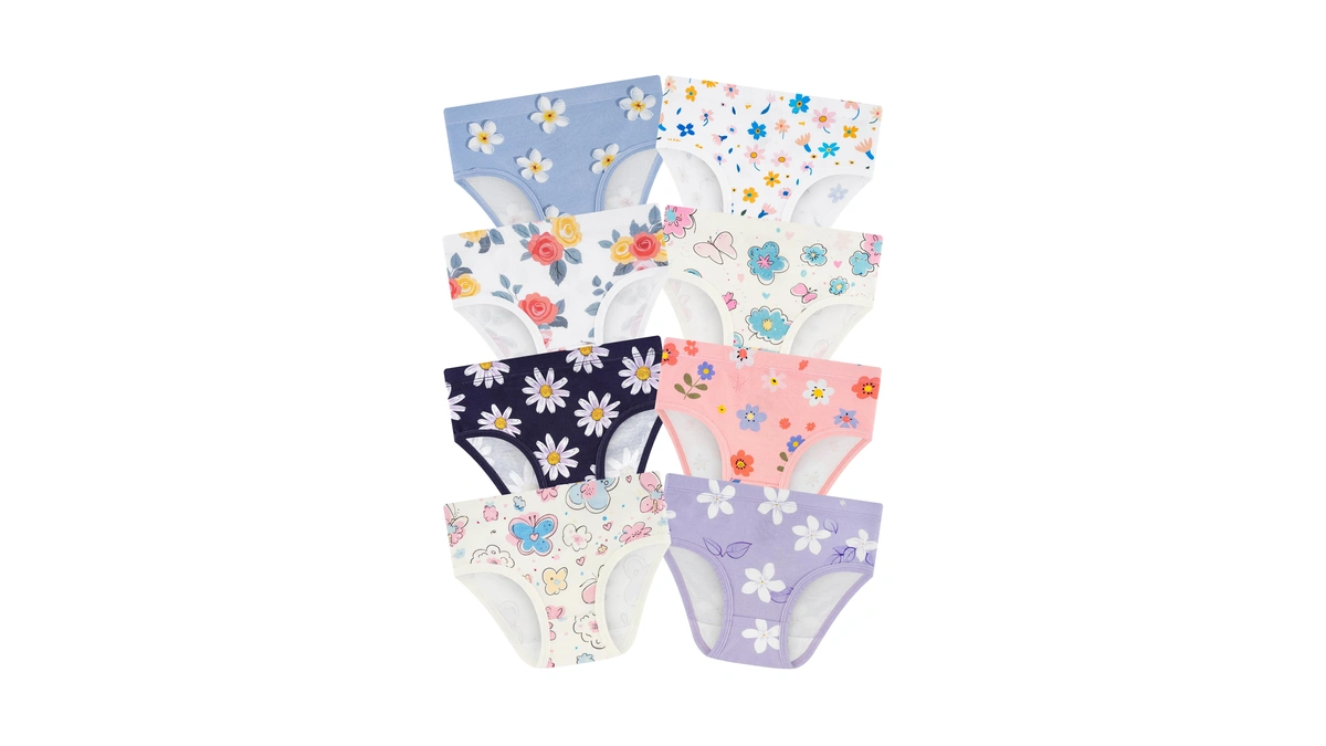 Bliblitata Girls' Underwear,soft Cotton Tagless Panties For Toddlers' & Little