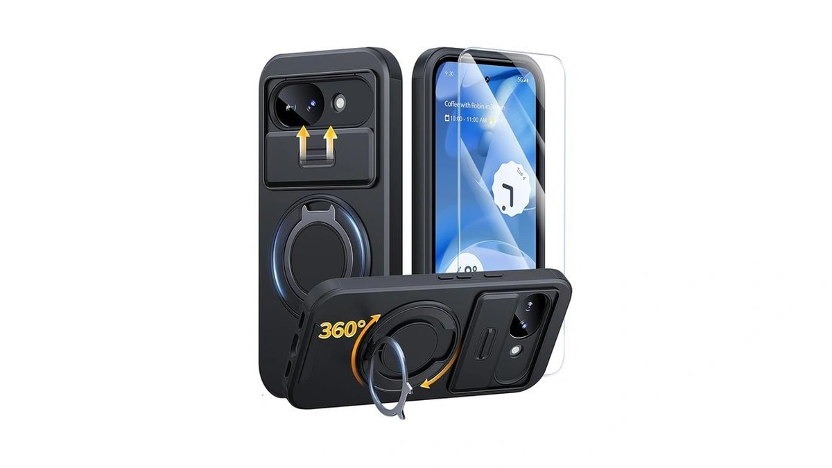 Jame For Google Pixel 10a Case, Ring Holder Stand Kickstand,