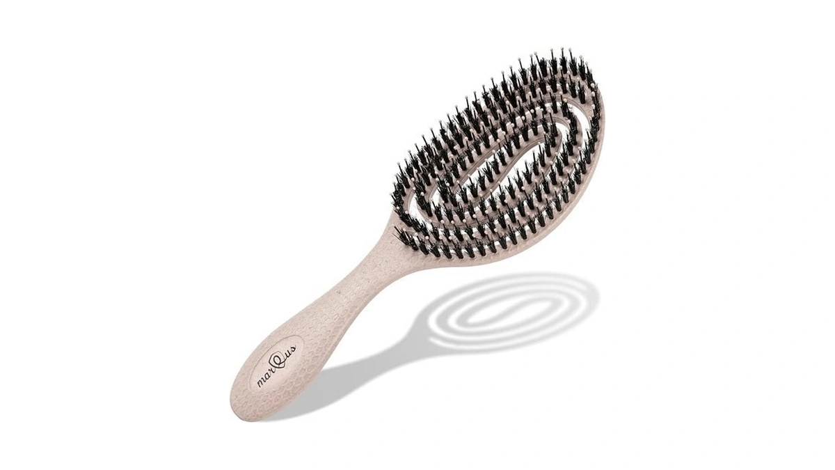 Marqus Detangle Boar Brush Women And Men, Exclusive Ultra-soft Bending