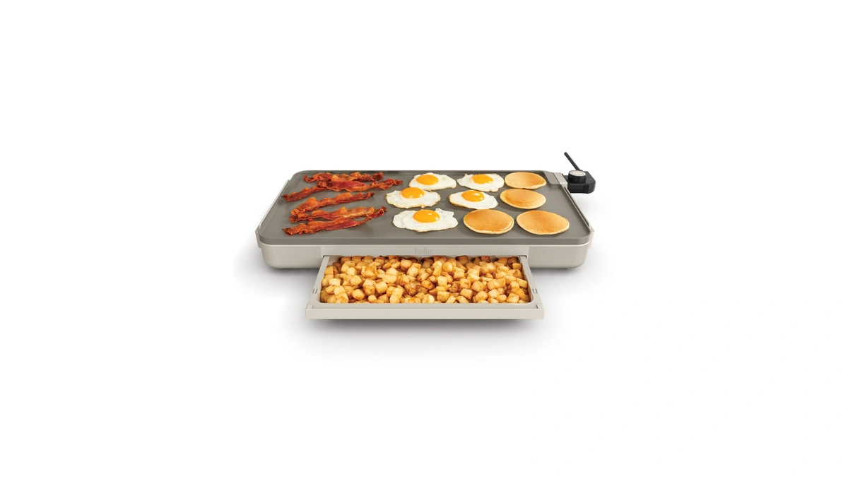 Bella 12" X 22" Electric Griddle With Warming Tray, Evergood™