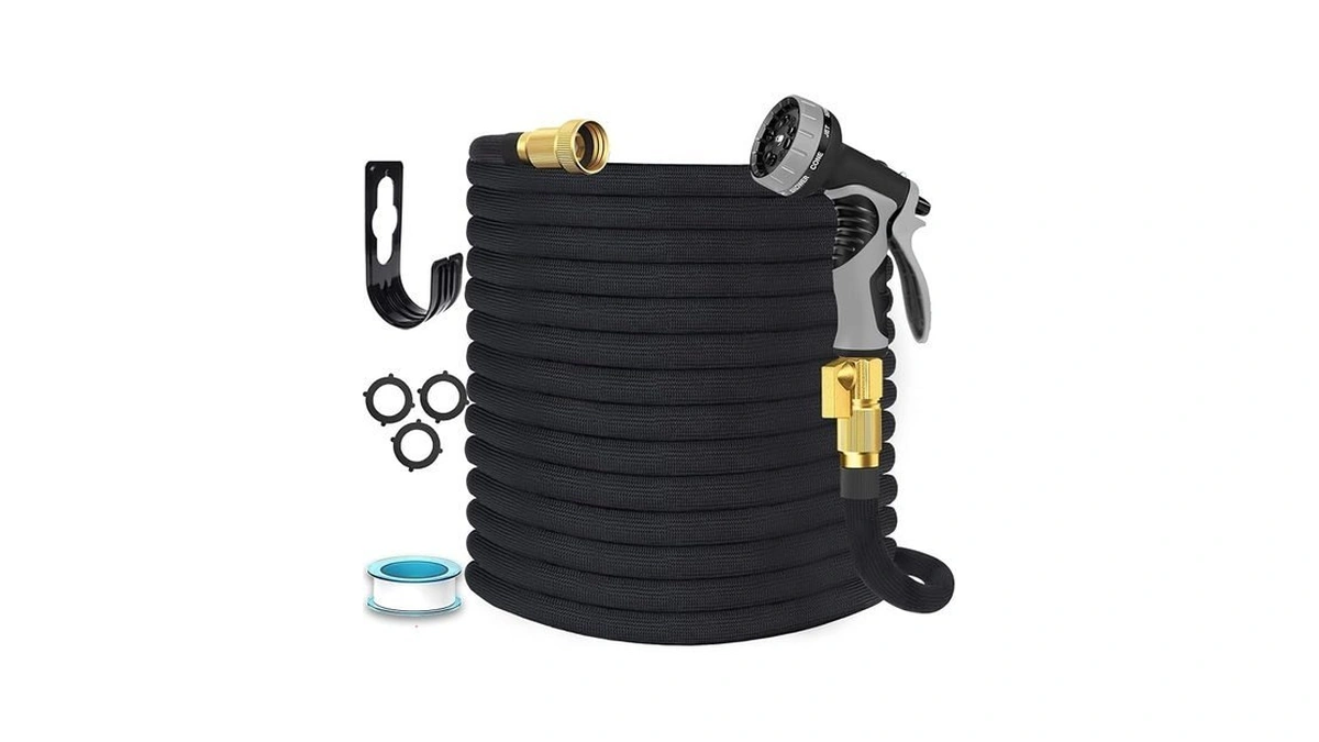 Garden Hose 75 Ft, Non-expandable Flexible Water Hose With 10