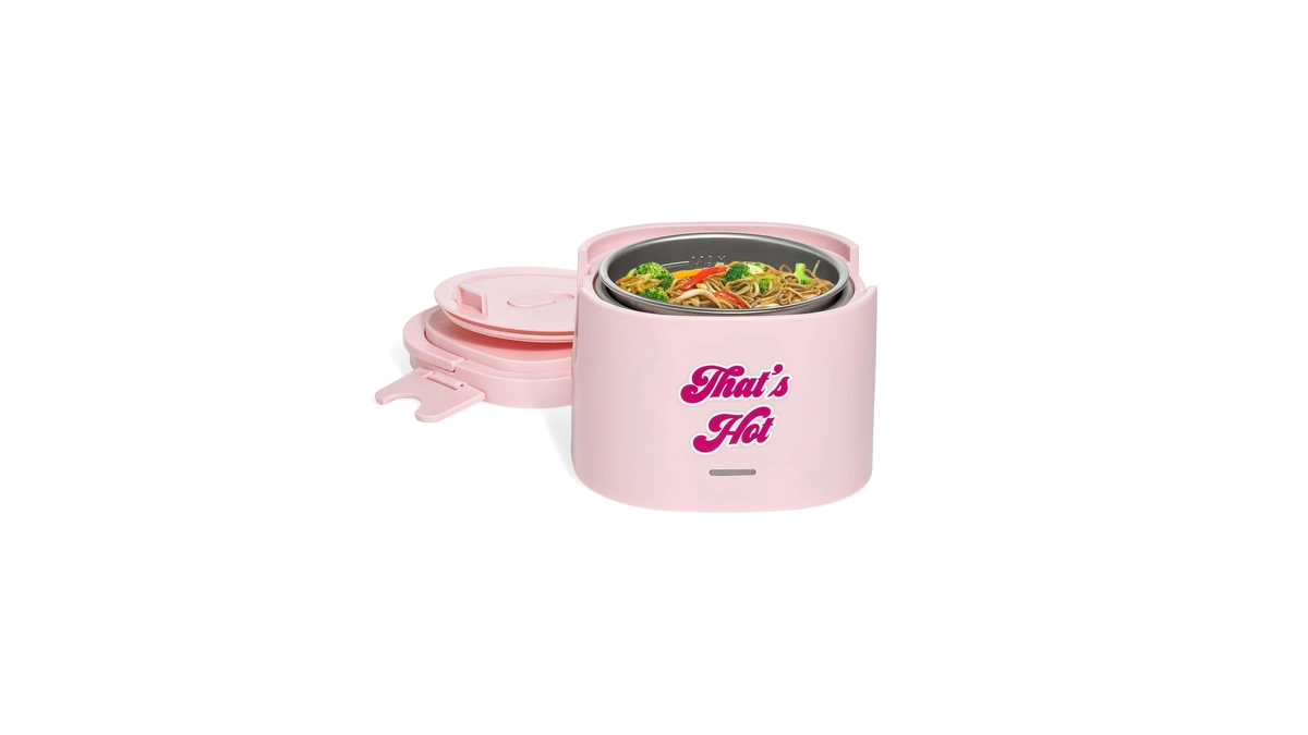 Paris Hilton Electric Lunch Warmer, 20-ounce Stainless Steel Portable Food