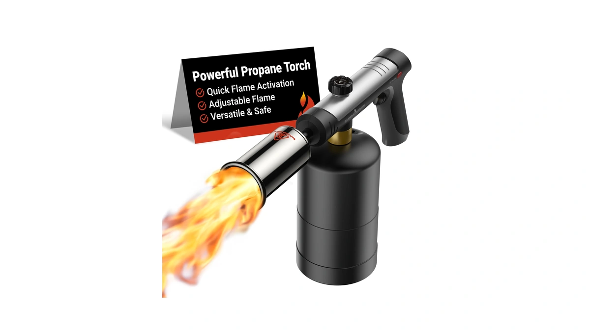 Thermomaven Propane Torch With One-touch Max Fire, Cooking Blow Torch