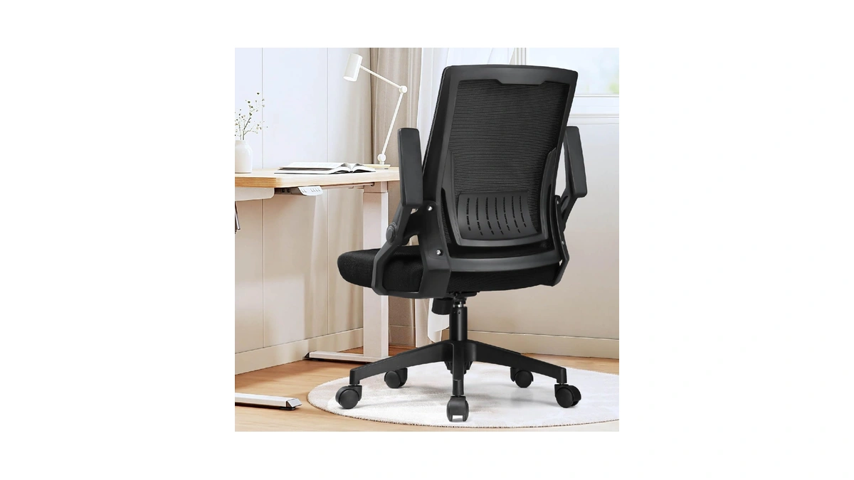 Gtplayer Ergonomic Office Chair With Flip-up Armrests Executive Computer Chair