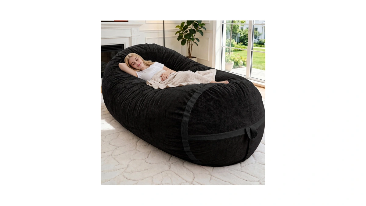 Habutway 6ft Bean Bag Chair,giant Beanbag Chairs With Memory Foam