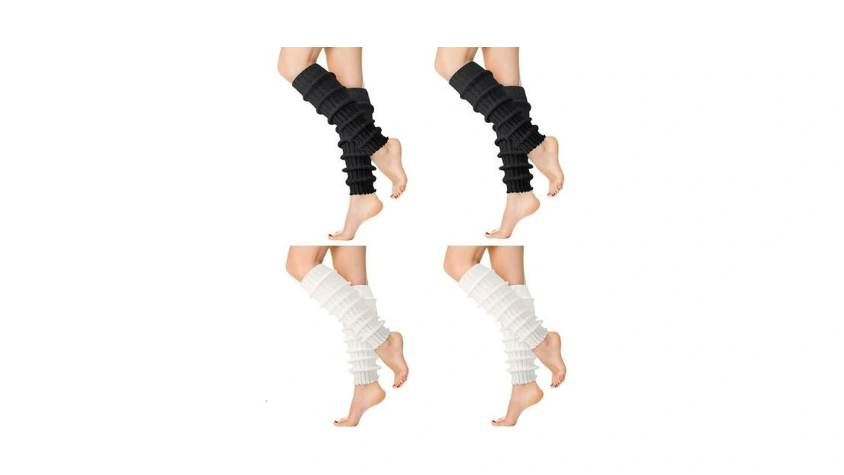 Jspupifip Ballet Leg Warmers For Women 4 Pairs, Y2k Leg