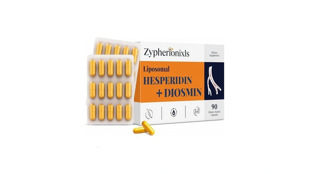 Liposomal Diosmin Hesperidin 1000mg Complex With Horse Chestnut, Butcher’s Broom