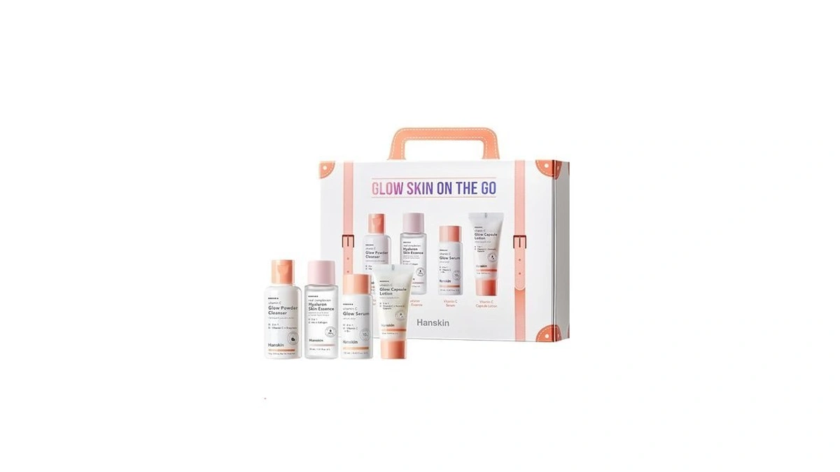 Hanskin Glow Skin On The Go Kit–brightening & Hydrating Mini