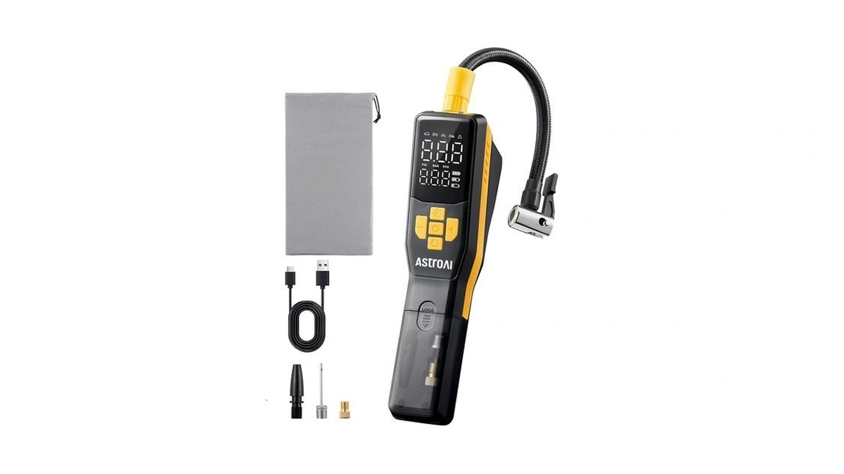 Astroai 150 Psi Tire Inflator Portable Air Compressor For Car