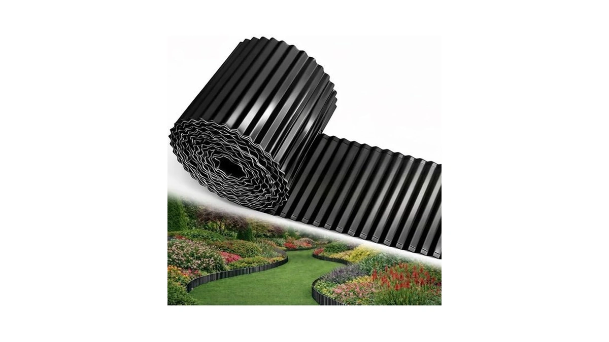 Corrugated Metal Garden Edging, 6'' X 45' Rustproof Edging For