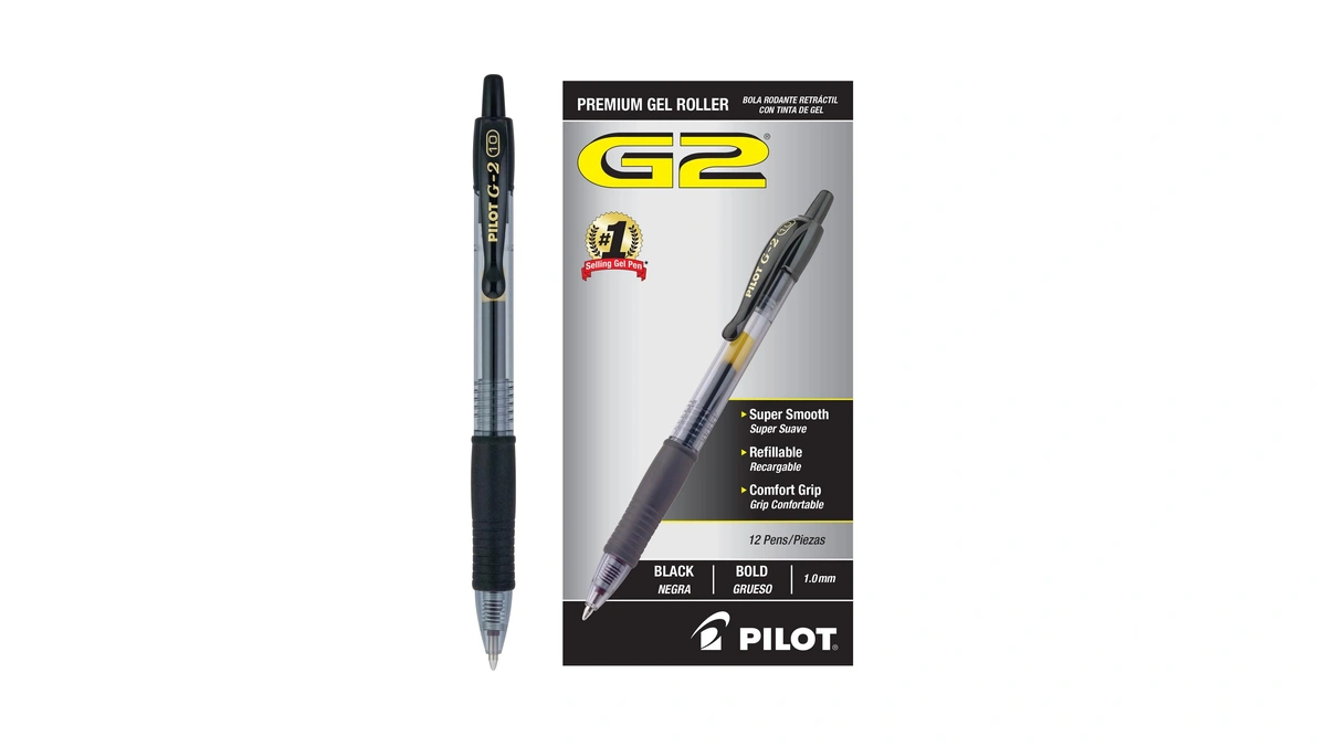 Pilot G2 Premium Refillable & Retractable Rolling Ball Gel Pens,