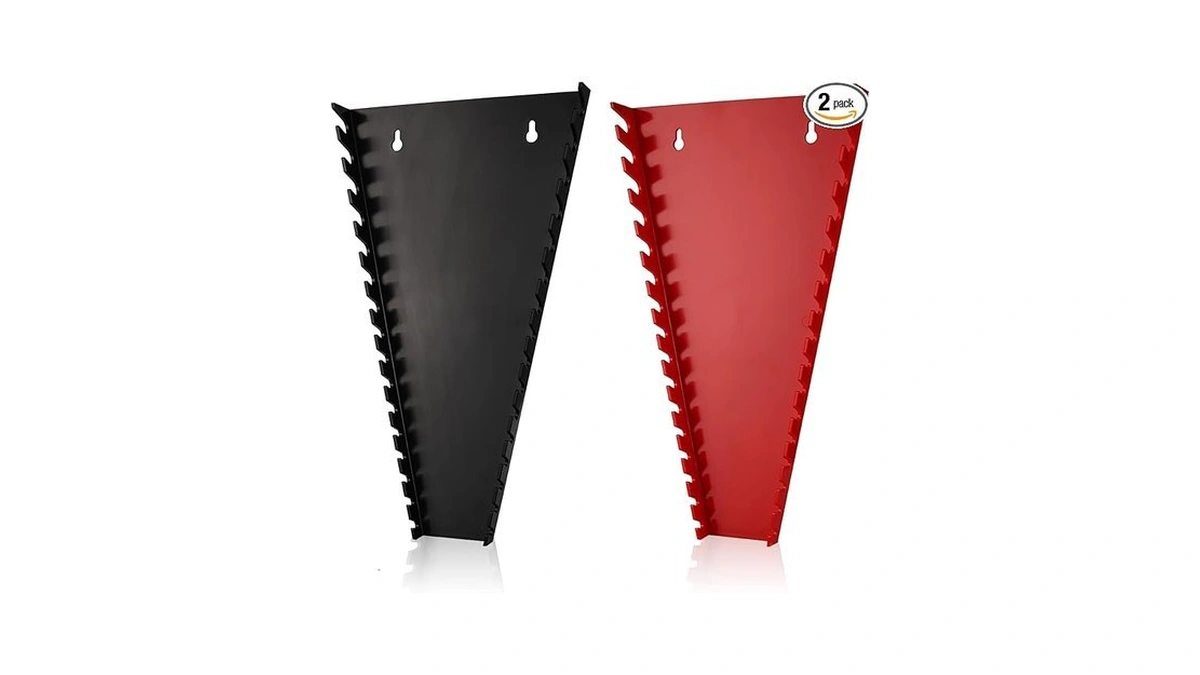 Aloanes 32-slot Abs Plastic Wrench Organizer, Hanging Wrench Organizer For