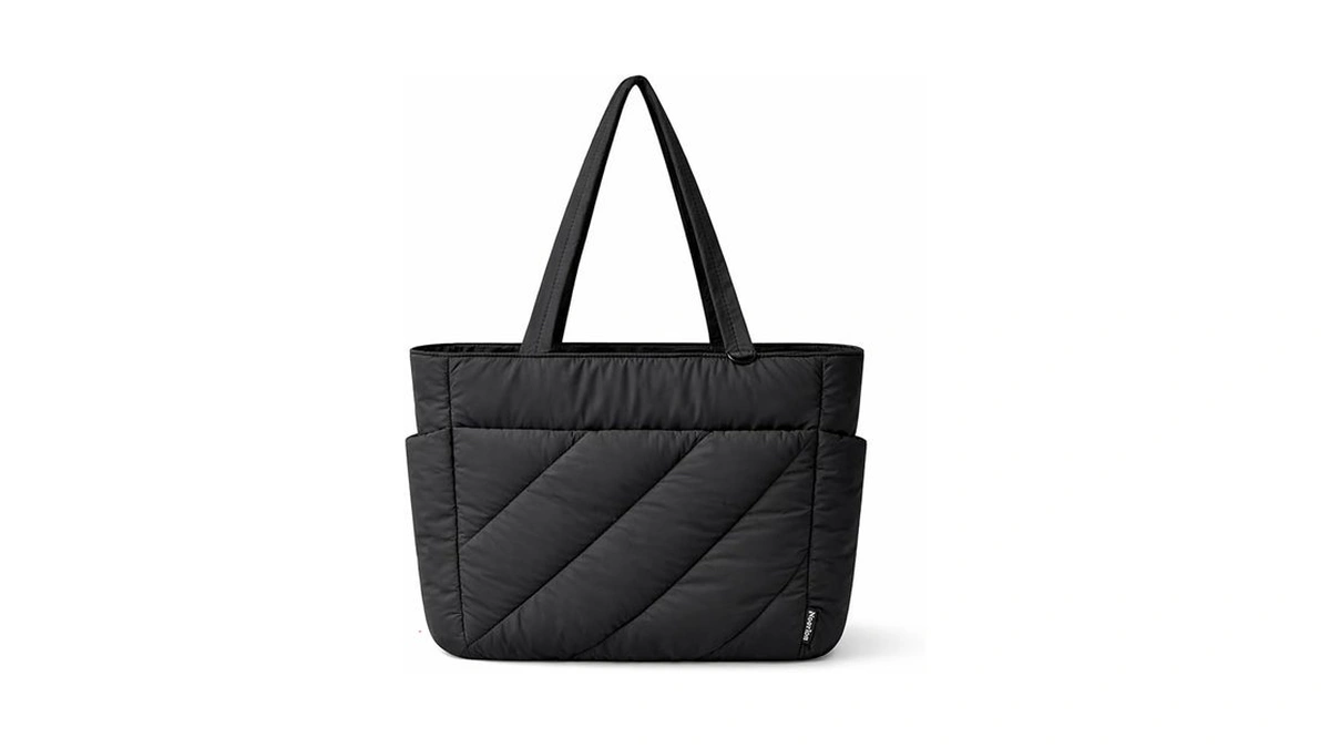 Noozion Puffer Tote Bag For Women, Lightweight Quilted Puffy Shoulder