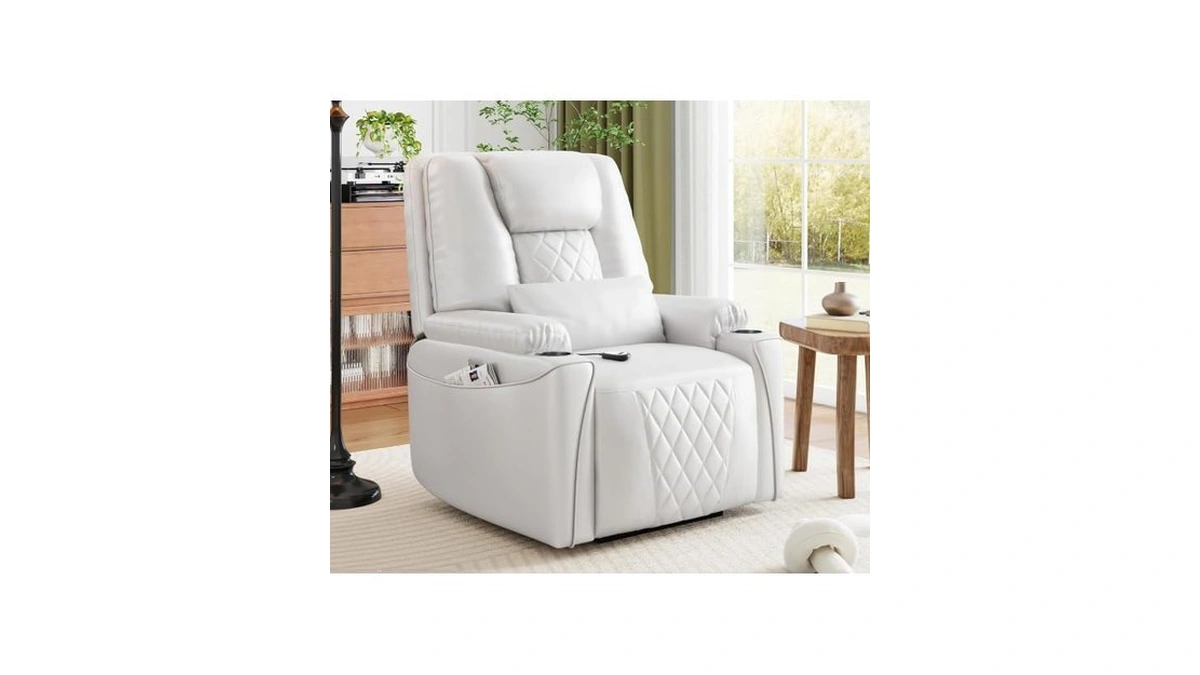 Garvee Power Lift Recliner Chair Sofa, Pu Leather Reclining With