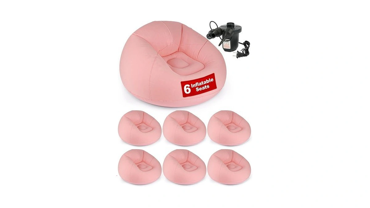 Oleek Inflatable Bean Bag Chair With Electric Air Pumb 6