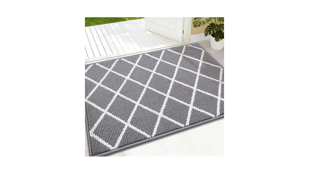 Finchitty Indoor Door Mat, Dirt Resistant And Absorbent, Low-profile, Non-slip,