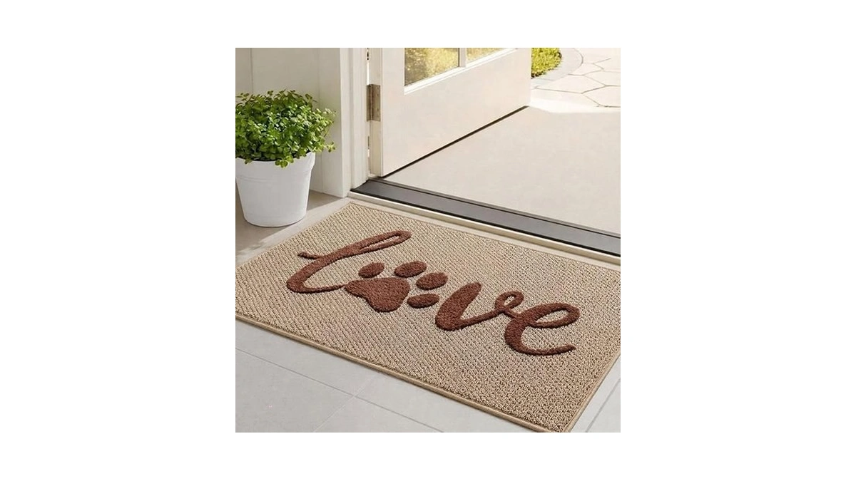 Bulijojo Dirt Trapper Door Mat 20x32 Inch Beige