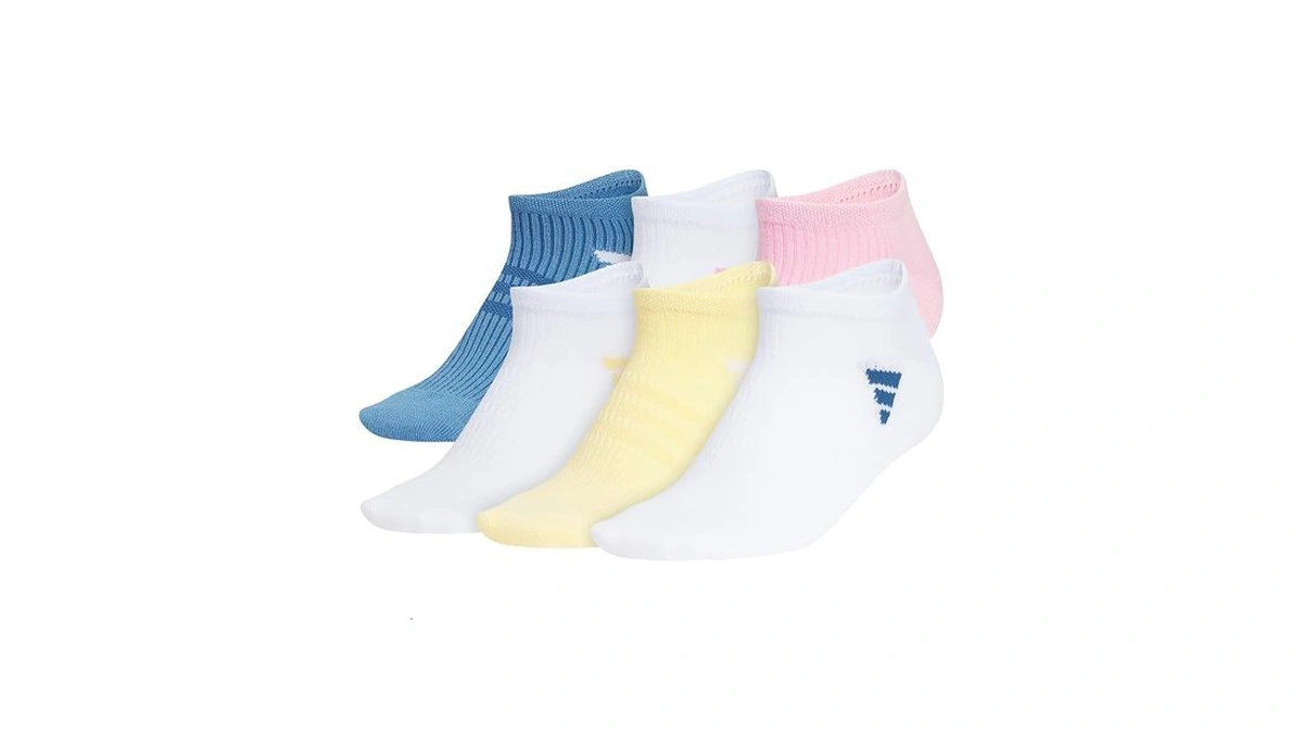 Adidas Women's Superlite No Show Socks (6 Pairs) Lightweight &