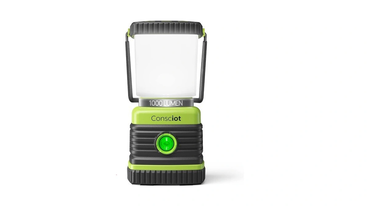 Led Camping Lantern, Consciot Battery Powered Led Lantern Flashlight, 1000lm,