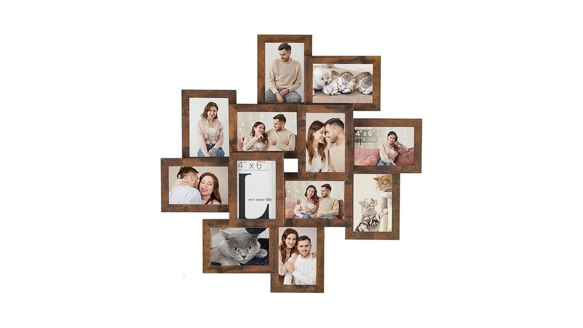 Songmics 4x6 Picture Frames Collage Wall Decor, 12-pack Photo Collage