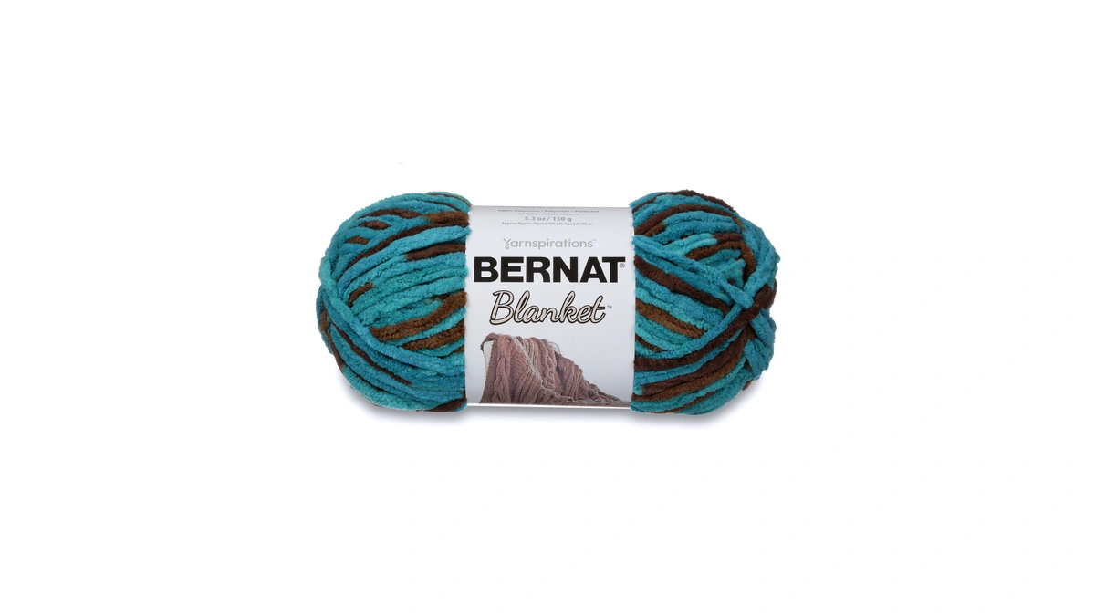Bernat Blanket Yarn, 5.3 Oz, Mallard Wood, 1 Ball