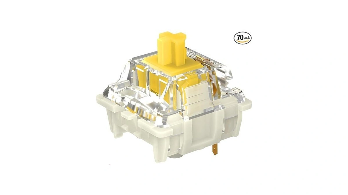 Kusigssk Gateron G Pro 2.0 Yellow Switches, Linear Keyboard Switch