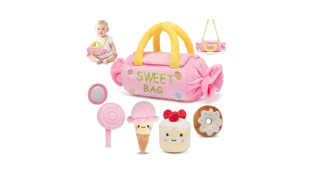 Gnayuij Baby Toys 6-12 Months,my First Candy Bag Plush Toy-5
