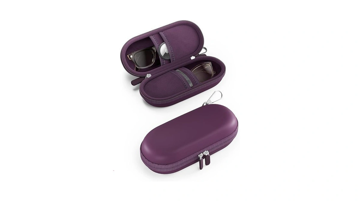 Procase Double Sunglasses Case, Hard Eva Shell Shockproof Dual Eyeglass