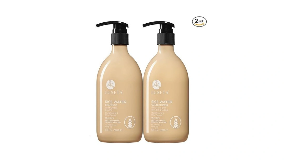 Luseta Rice Water Shampoo And Conditioner Set Strengthening & Nourishing