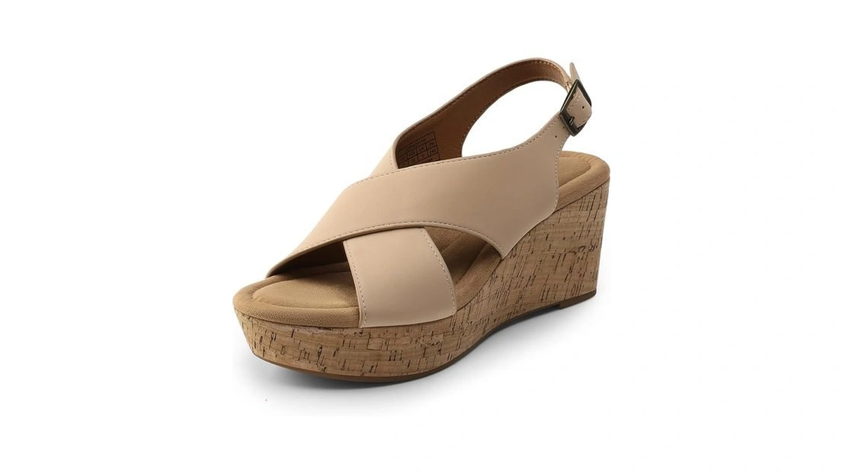 Dream Pairs Women's Comfortable Ankle Strap Platform Wedge Sandals For