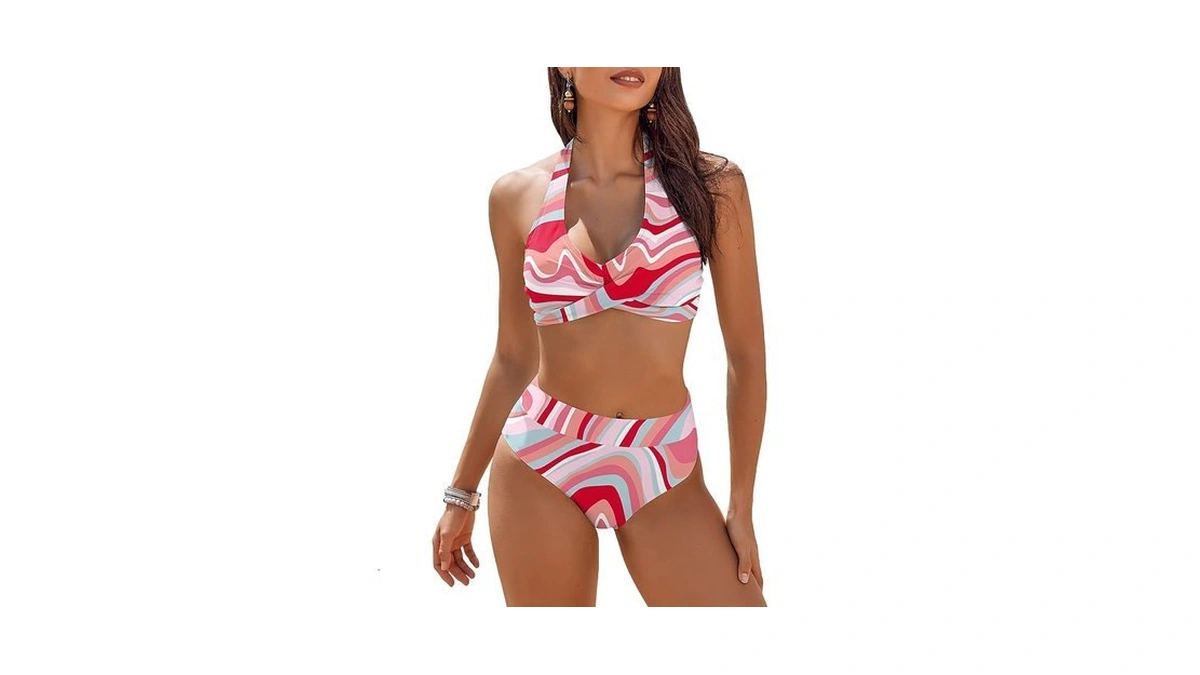 Ai'mage Women's High Waisted Bikini Sets Tummy Control Swimsuits 2026