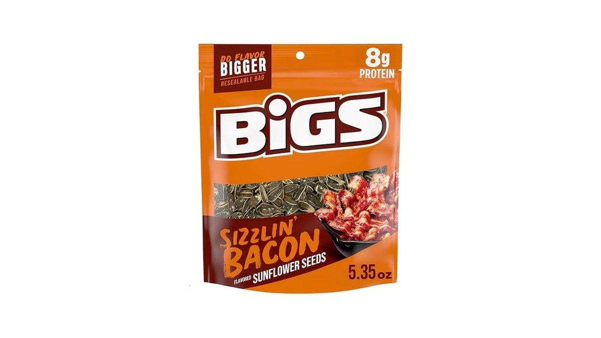 Bigs Sunflower Seeds, Sizzlin' Bacon Flavor, 5.35 Oz.