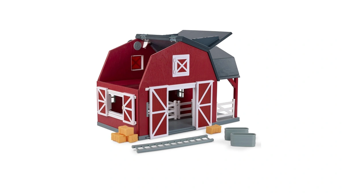 Terra By Battat – 20 Pieces Wooden Animal Barn Toy