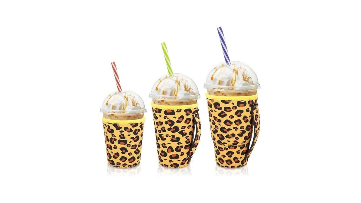 Ajltpa Iced Coffee Sleeve Insulator Sleeves For Cold Drinks Beverages,