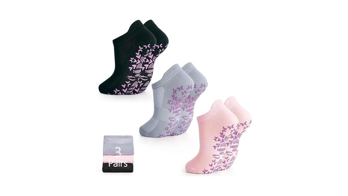 Tphon Pilates Socks For Women, Non Slip Yoga Socks With