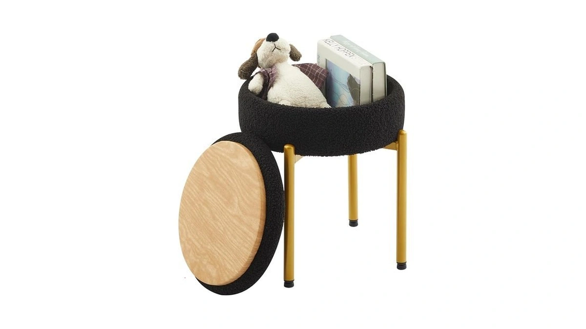 Qlhousesuoh Vanity Stool Chair With Storage Multi-functional Makeup Stool &