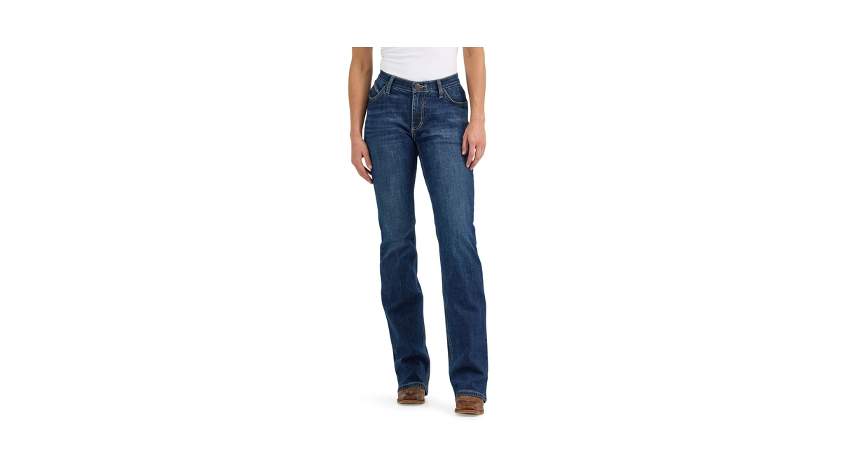 Wrangler Women's Willow Mid Rise Boot Cut Ultimate Riding Jeans,