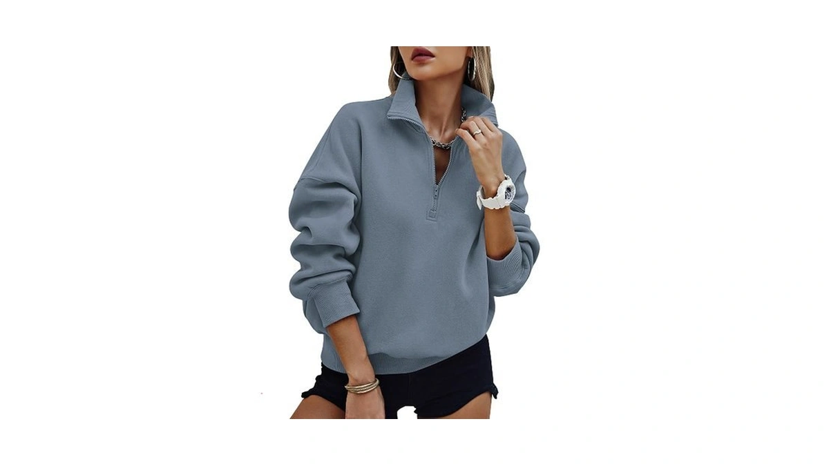 Prettygarden Womens Half Zip Oversized Sweatshirts Fleece Hoodies 2026 Trendy