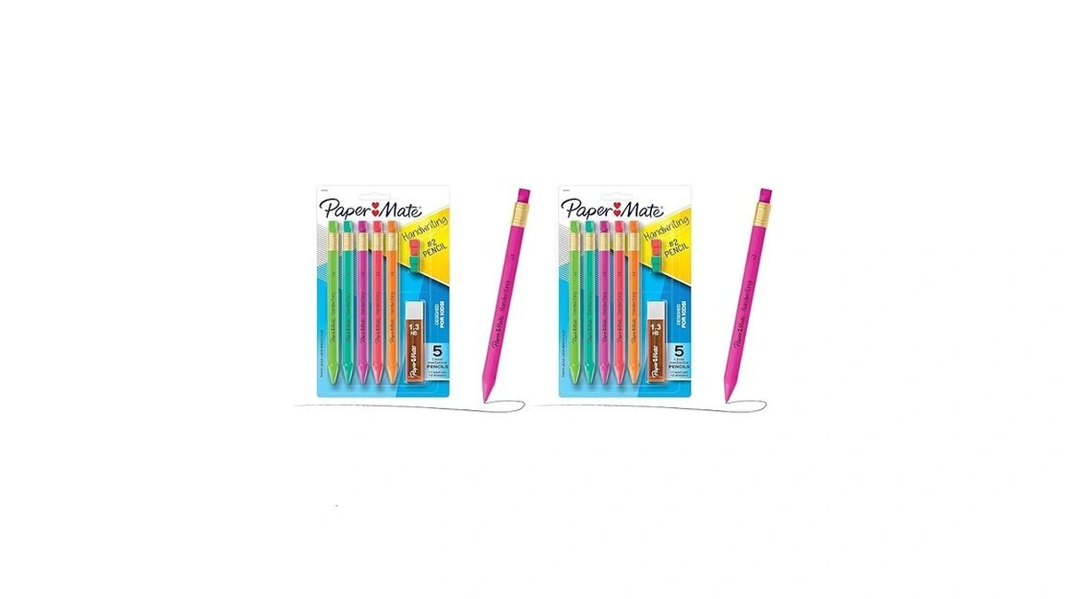Paper Mate Handwriting Triangular Mechanical Pencil Set With Lead &